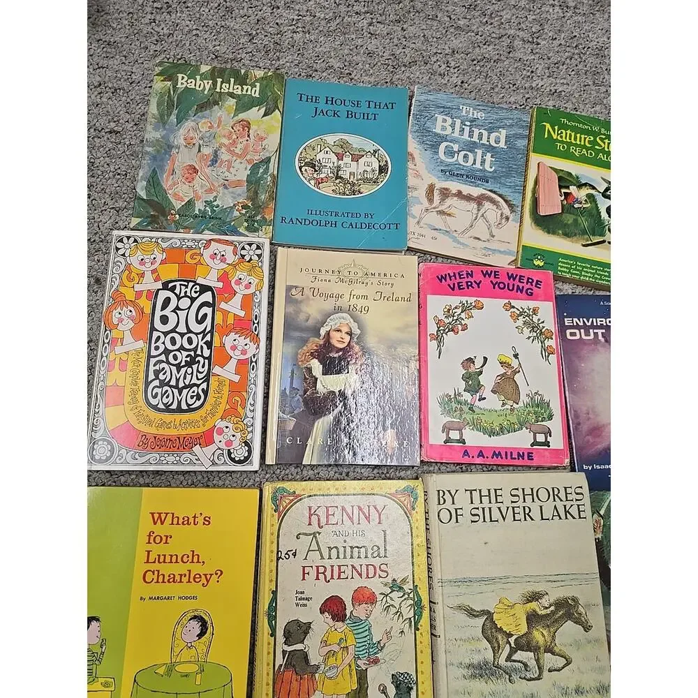Lot‎ of 16 Vintage Mixed Authors Paperback & Hardcover Children's Story Books
